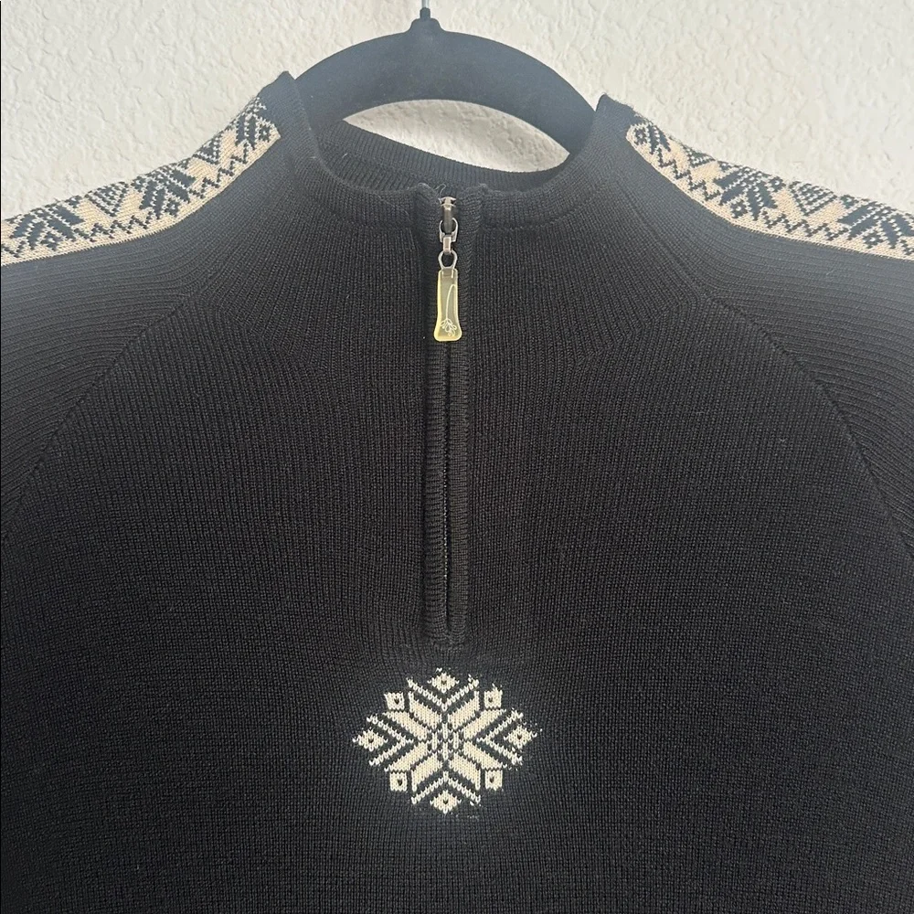 Gorgeous Eddie Bauer black Merino wool sweater XS - Picture 2 of 10